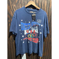 Vintage Hanes USA Olympic Team T-Shirt Navy Blue Stars Graphic Tee XL 23x29