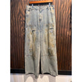 Vale Sports Division Mens Wide Leg Rhinestone Floral Embellished Jeans Blue 32