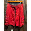 O'Neill Mens Cargo Board Shorts Red Swim Trunks Lace Up Size 32 16x9