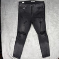 PAC SUN Stacked Skinny Jeans Mens 36x32 Black Distressed Ripped Slim Fit