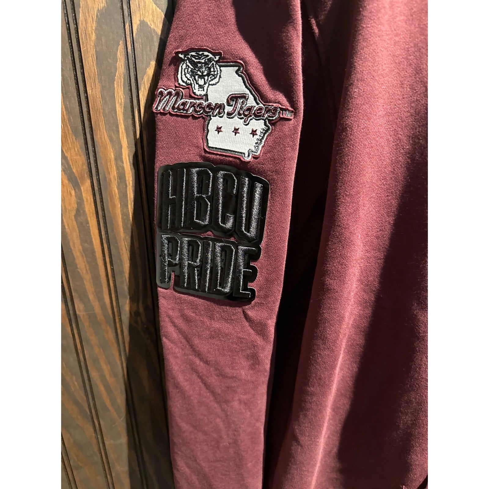 Morehouse College Maroon Tigers HBCU Pullover Hoodie Chenille XL