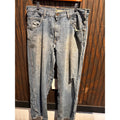 Vintage Carhartt Distressed Work Dungarees Jeans Light Wash 38x32 Thrashed