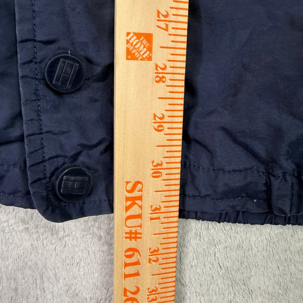 Tommy Hilfiger Colorblock Windbreaker Jacket Navy Green Mens XL Logo Spellout