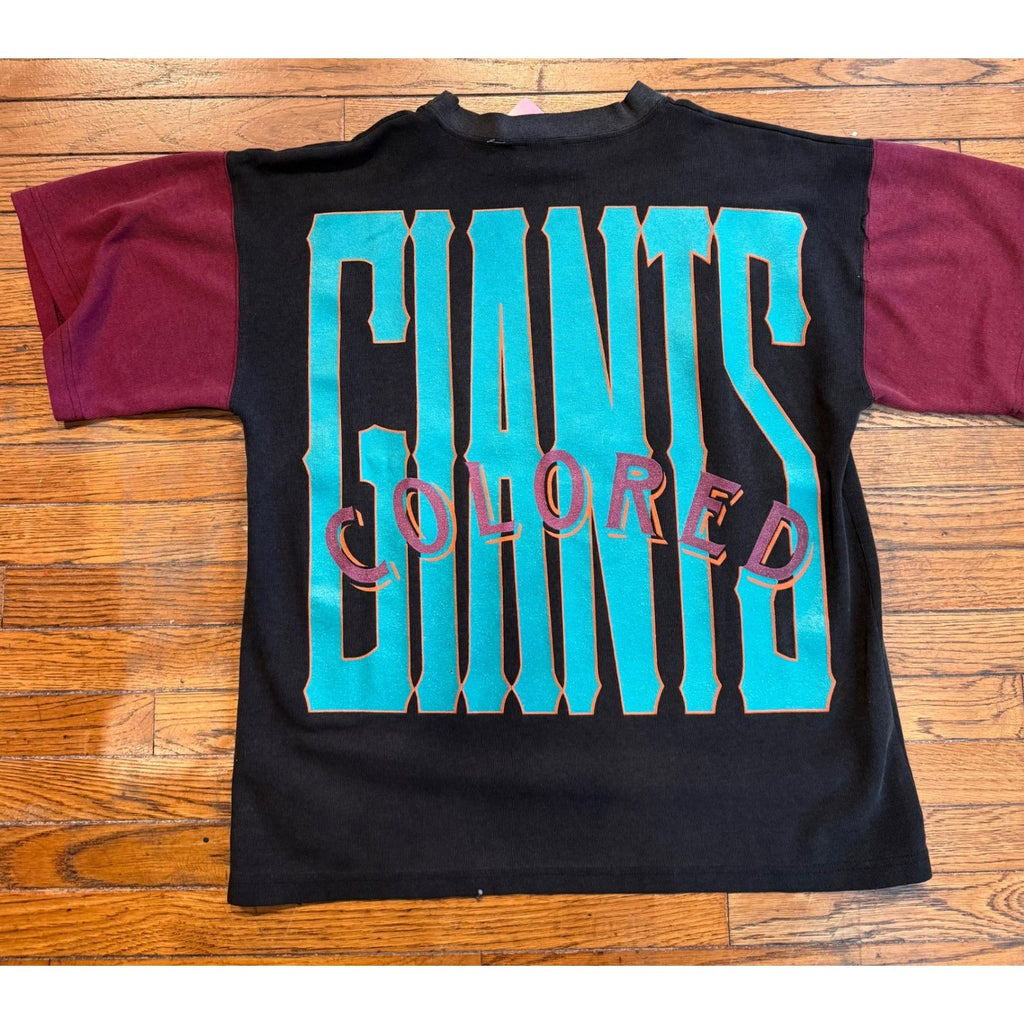 Vintage Brooklyn Royal Giants Negro League Baseball T-Shirt Black Maroon Mens XL