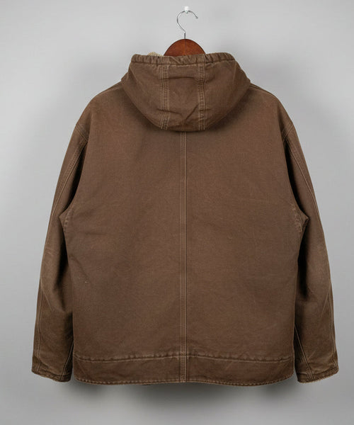 Carhartt J141 DKB Sherpa Lined Sandstone Sierra Jacket Brown Mens 2XL 28x28