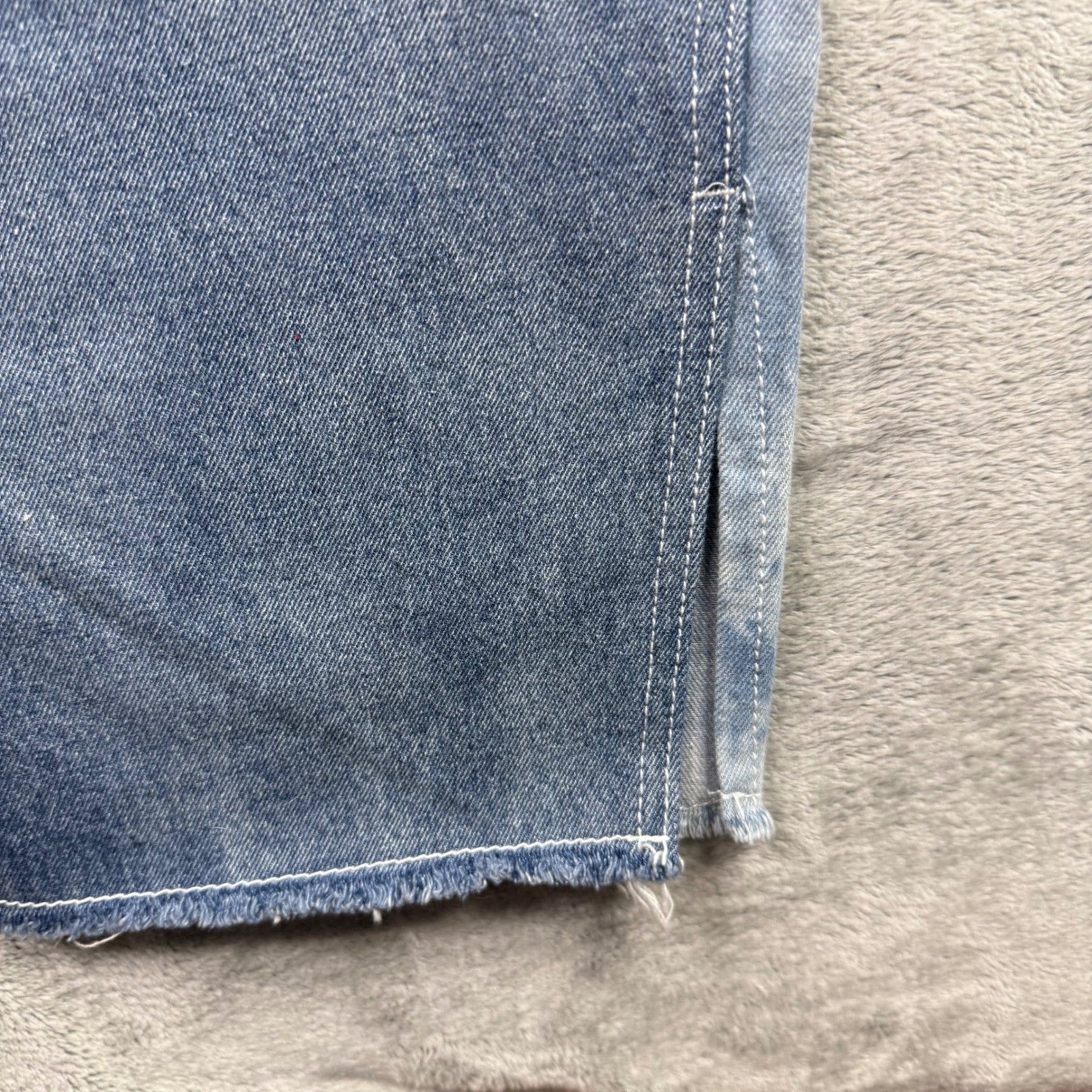 Manière De Voir Acid Wash Panel Denim Jeans – Y2K Streetwear