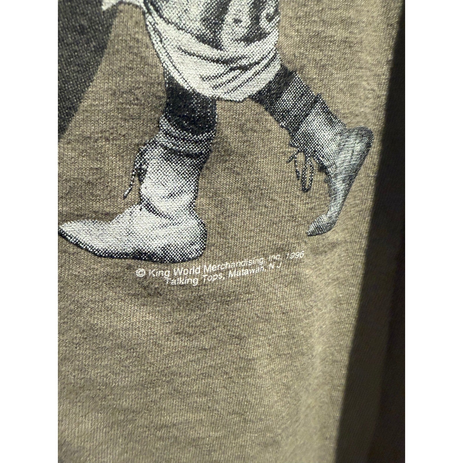 Vintage 1996 Buckwheat Little Rascals Tultex Graphic T-Shirt Tan Mens XL 22x30