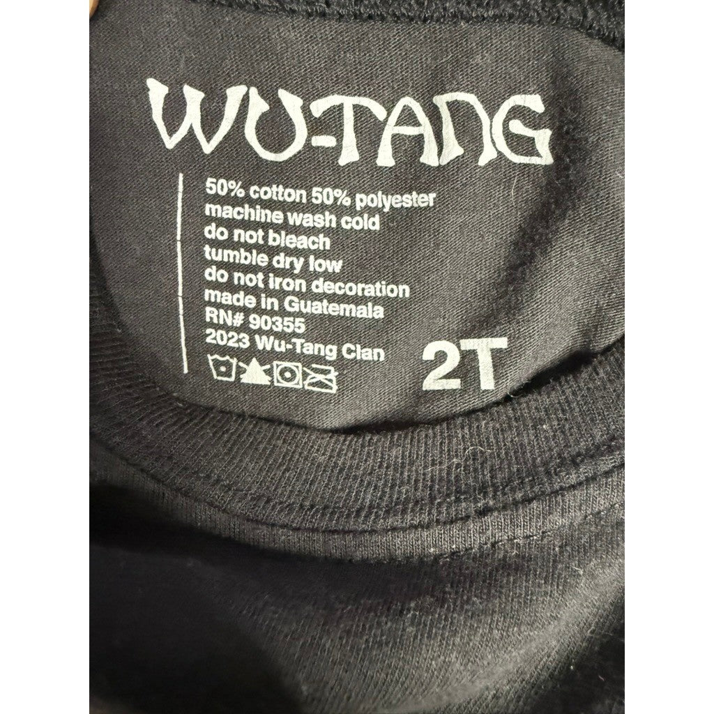 Wu Tang Clan Black T Shirt Toddler Size 2T Graphic Tee