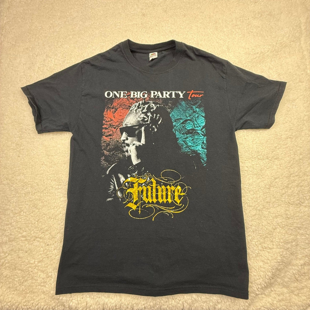 Future One Big Party Tour T Shirt Black Fruit of the Loom Size Medium