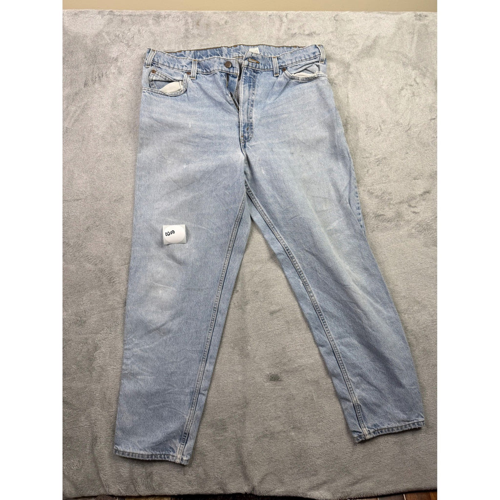 Levi Strauss 501 Mens Jeans Light Wash Button Fly Straight Leg Pants 34 x 28