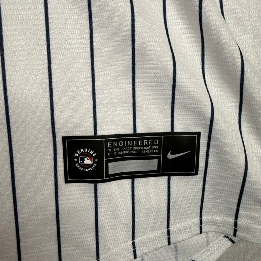 Nike New York Yankees Juan Soto 22 Pinstripe MLB Jersey Mens XL White Navy