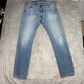 Levi's 501 Original Fit Light Wash Button Fly Jeans Mens W36 L34