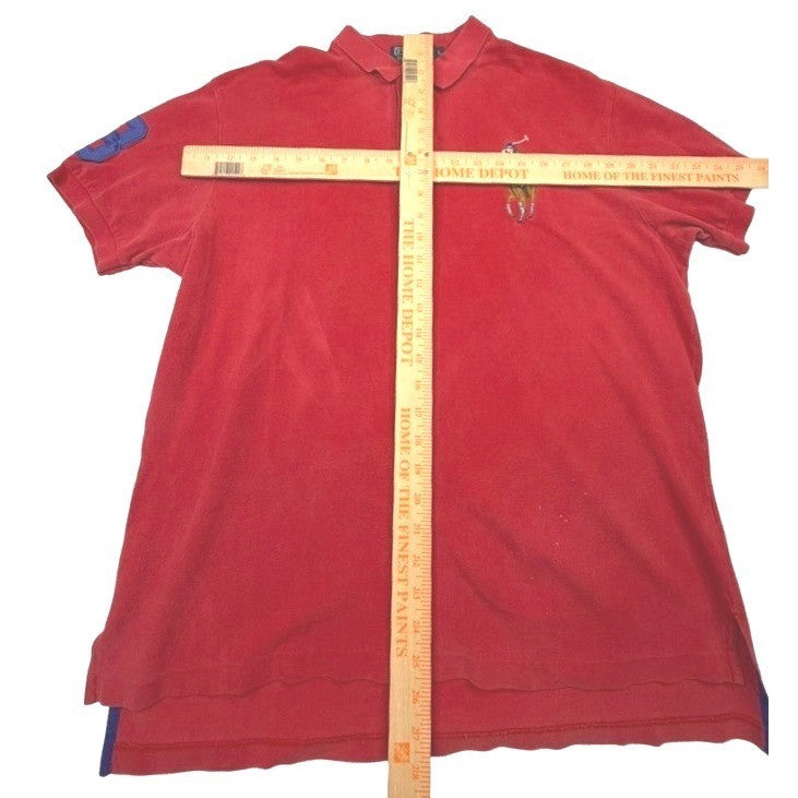 Polo Ralph Lauren Red Big Pony Polo Shirt Size L