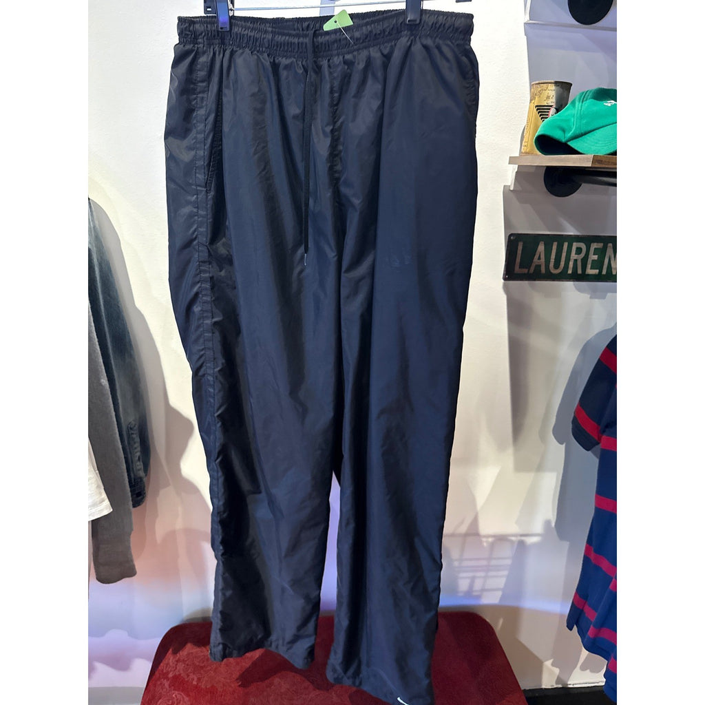Nike Mens Navy Blue Windbreaker Track Pants Elastic Waist Athletic Joggers XL
