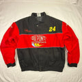 Jeff Gordon 24 DuPont Motorsports Nascar Racing Jacket Mens XL Black Red