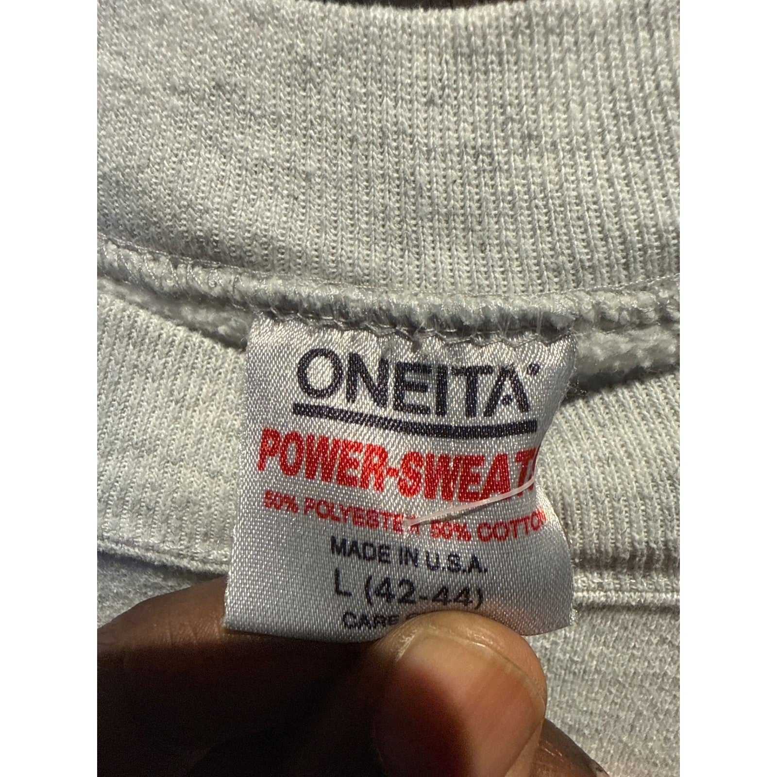 Vintage Oneita Atlanta 1996 Olympic Games Sweatshirt Heather Gray Mens Large