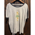 Surf Tribal Hawaii Ringer Tee Mens Heather Gray Surfboard Floral Graphic Shirt