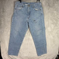 Light Wash Denim Jeans Men Size 36x30 Relaxed Fit Workwear Casual Pants