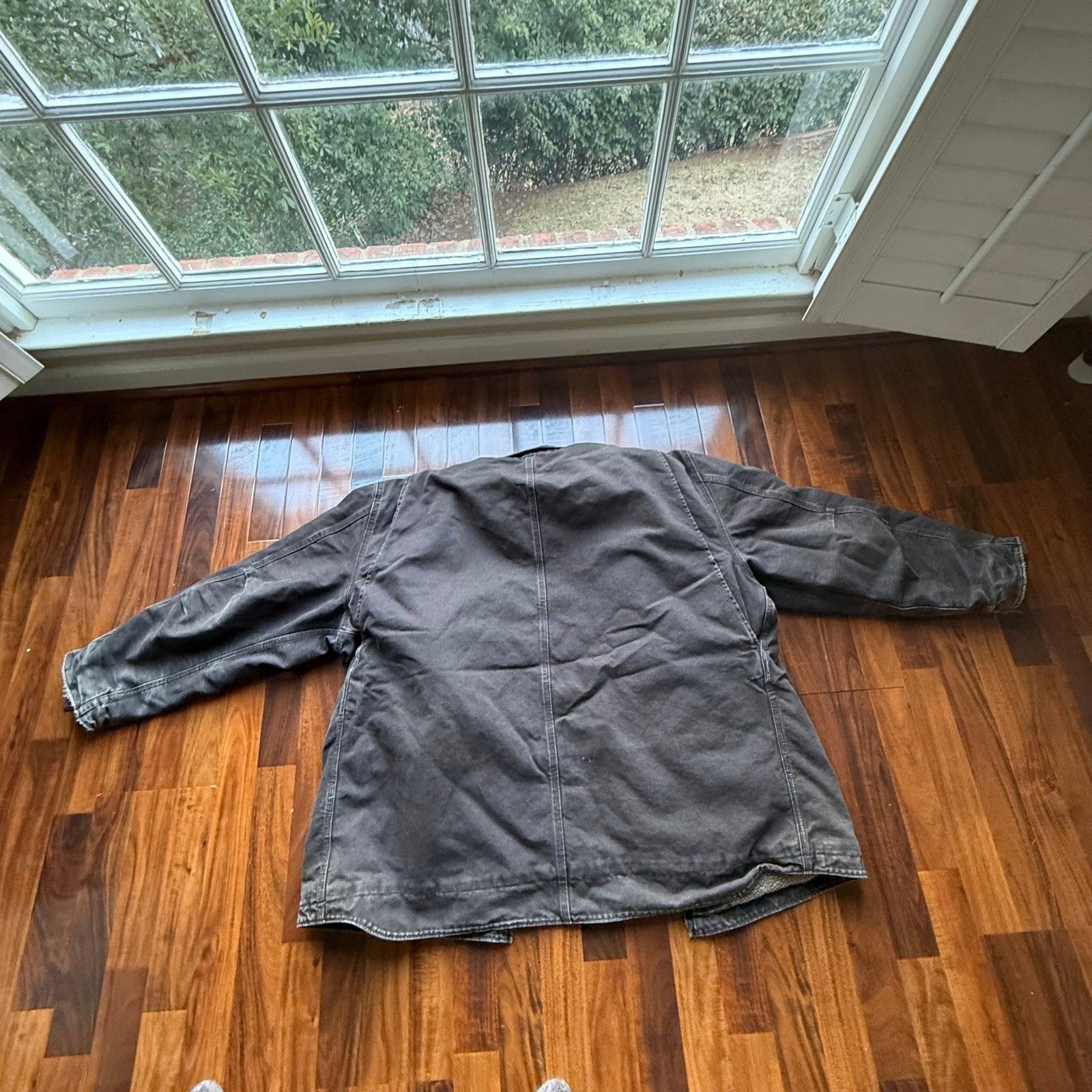 Carhartt C81 Ridge Coat Mens 2XL Dark Brown Sherpa Lined Sandstone Duck Jacket