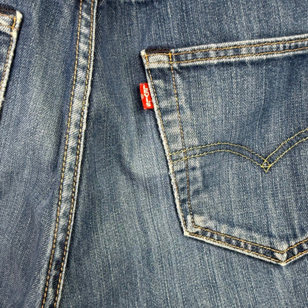 Levi Strauss Co 501 Original Fit Straight Leg Jeans Mens W34 L34 Blue Denim