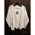 Kanye West Yeezy Vultures Crest Long Sleeve Shirt White Boxy Streetwear Tee