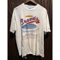 Vintage 1996 Atlanta Braves Farewell Stadium T-Shirt White Hanes XL 25x30 MLB