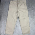 OLD NAVY Vintage Baggy Carpenter Pants Khaki Tan Mens 36x32 Utility Workwear