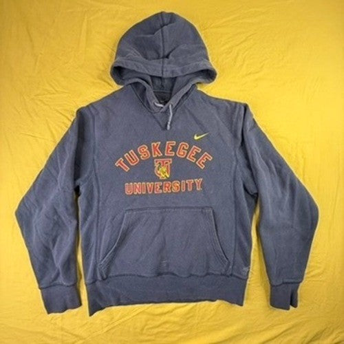Nike Tuskegee University Hoodie Mens XL Navy Blue Golden Tigers HBCU Vintage