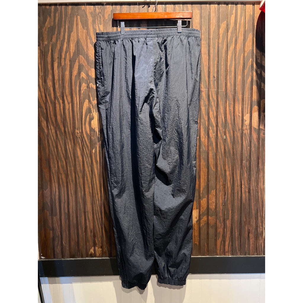 Adidas Mens Navy Blue Nylon Windbreaker Track Pants Joggers Vintage Style XL