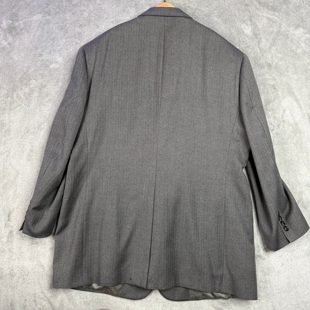 Richard Roberts Men's Gray Herringbone Suit Jacket and Pants Set