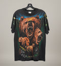 Vintage 90s Freeze Grizzly Bear Graphic T-Shirt Mens medium Black Made in USA L