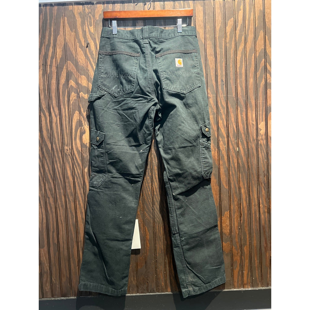 Carhartt Relaxed Fit Cargo Pants Mens 28x31 Forest Green Utility Workwear Pants