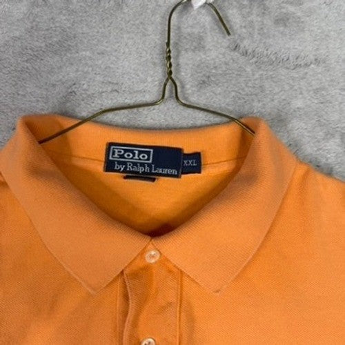 Polo Ralph Lauren Orange Short Sleeve Polo Shirt XXLarge Embroidered Logo