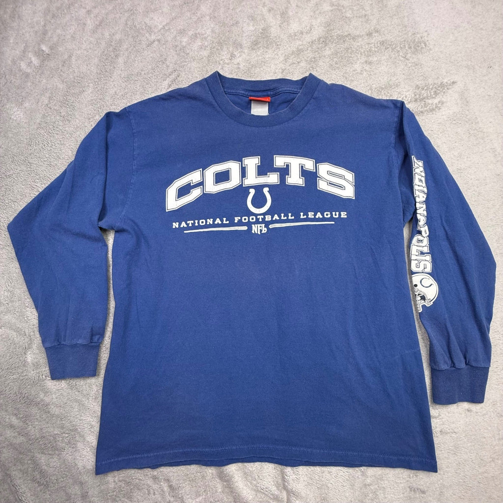 Indianapolis Colts NFL Long Sleeve Shirt Royal Blue Men's Large
