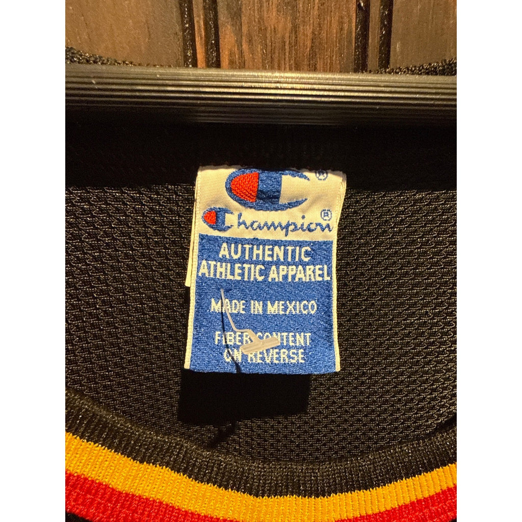 Vintage Champion Atlanta Hawks Dikembe Mutombo 55 NBA Jersey Black Mens XL 90s