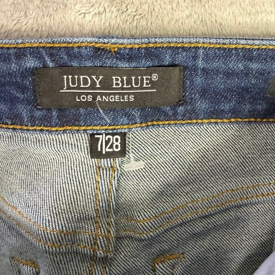 Judy Blue Los Angeles Straight Leg Dark Wash Denim Jeans Size 7 28