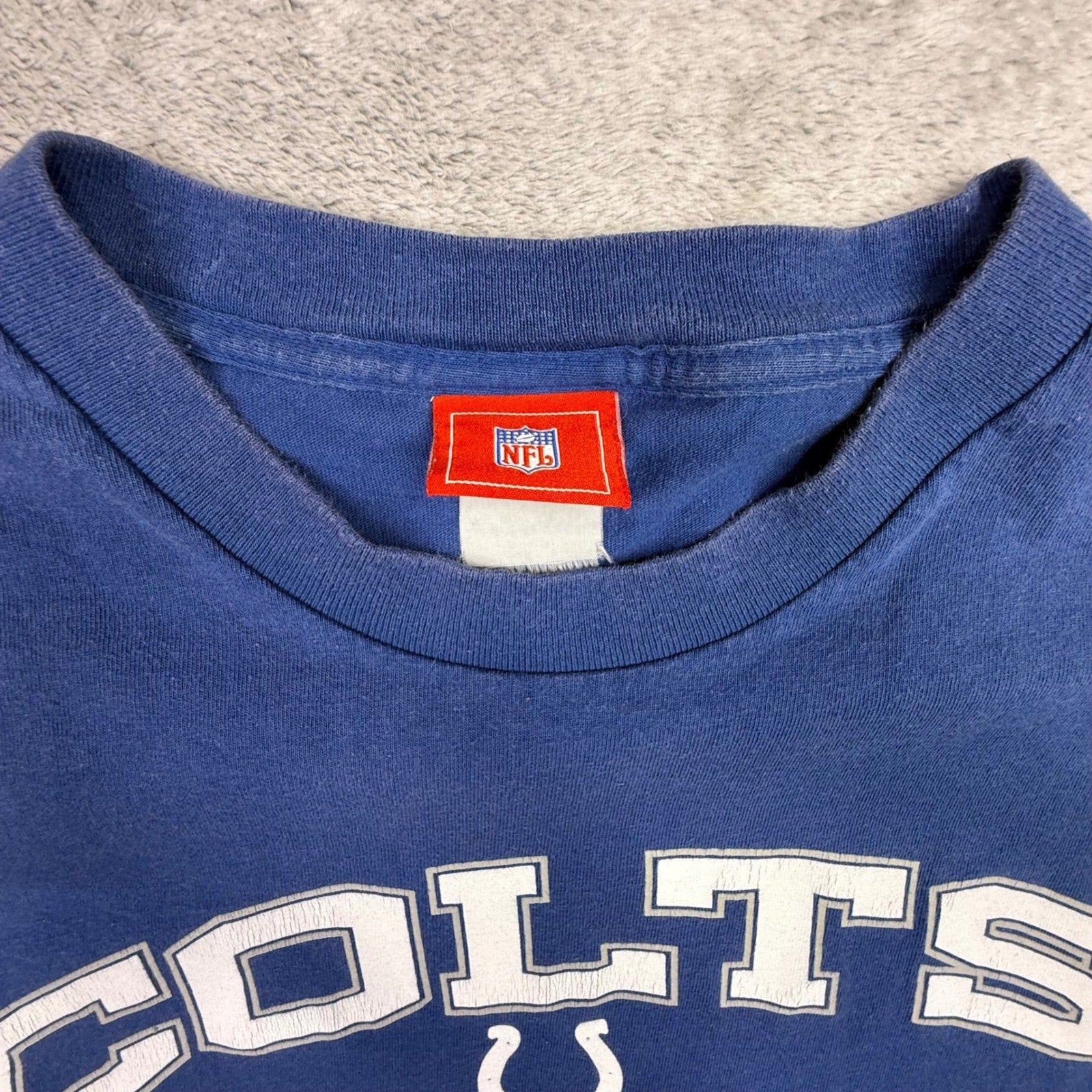 Indianapolis Colts NFL Long Sleeve Shirt Royal Blue Men's Large