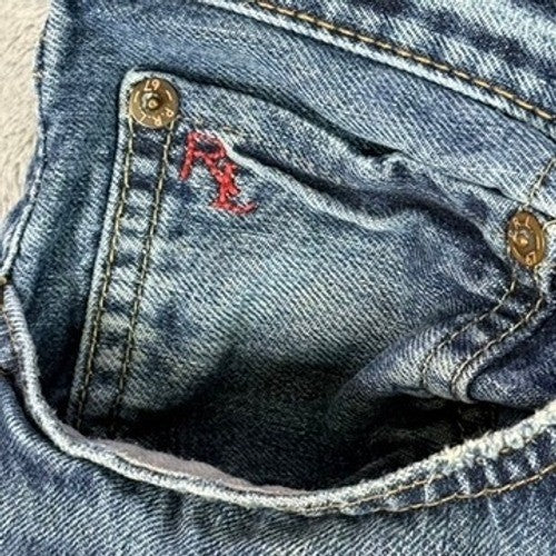 Polo Ralph Lauren Mens Jeans W36 L30 Blue Denim Straight Leg Casual