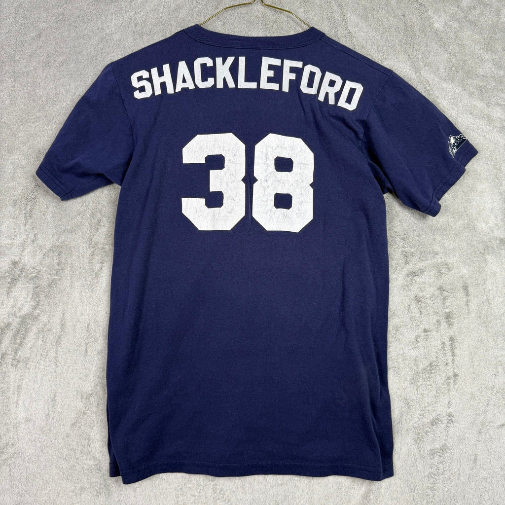 Seattle Mariners Shackleford 38 Baseball Henley T Shirt Navy Blue Size S