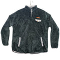 Simply Southern Fuzzy Sherpa Quarter Snap Pullover Women's XXL Gray Aztec Trim
