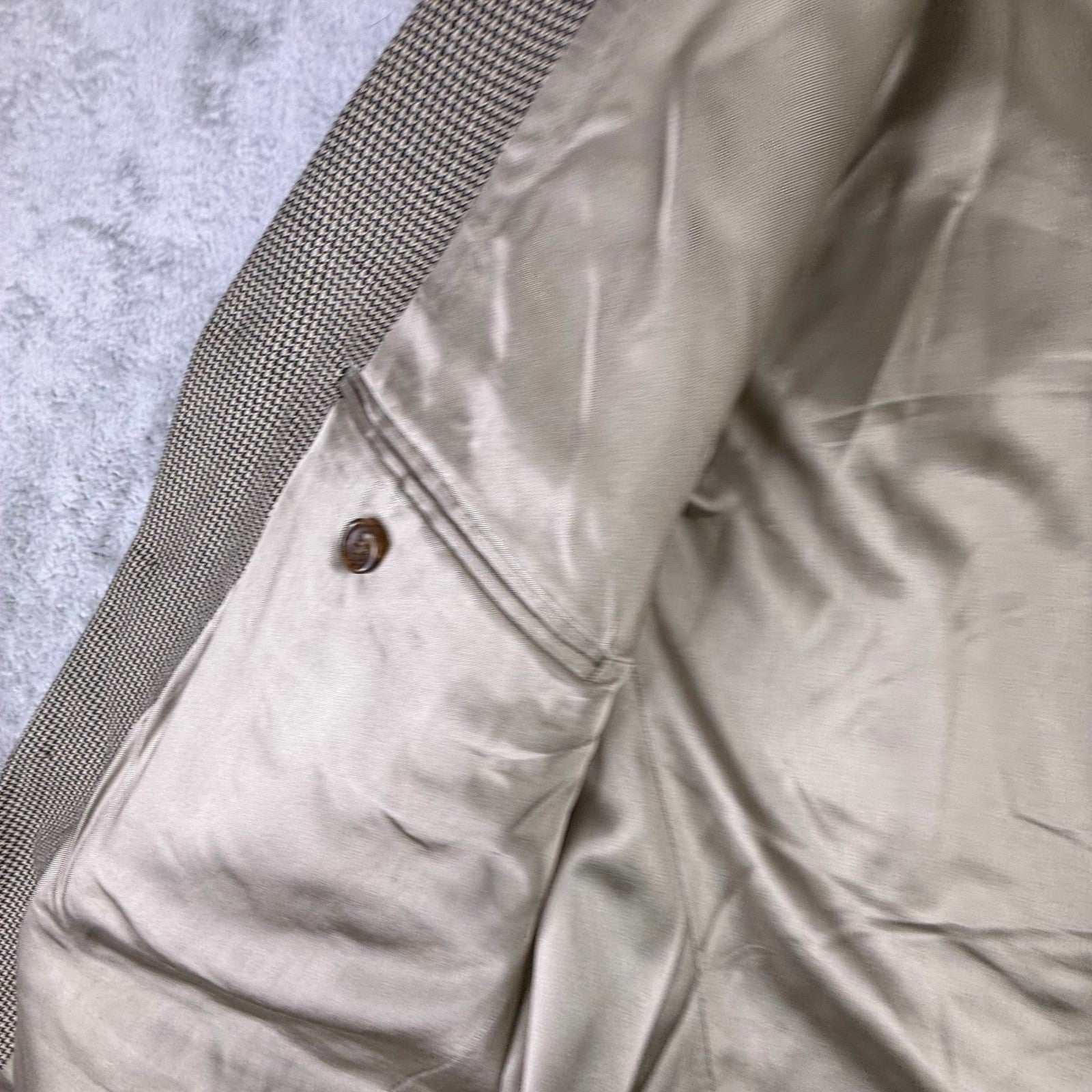 90s vintage Polo Ralph Lauren sport coat (Made in USA, 100% wool, herringbone)