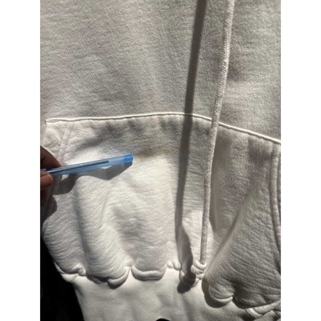 Polo Ralph Lauren Full Zip Hoodie Cream Off White Navy Pony Logo Mens Large