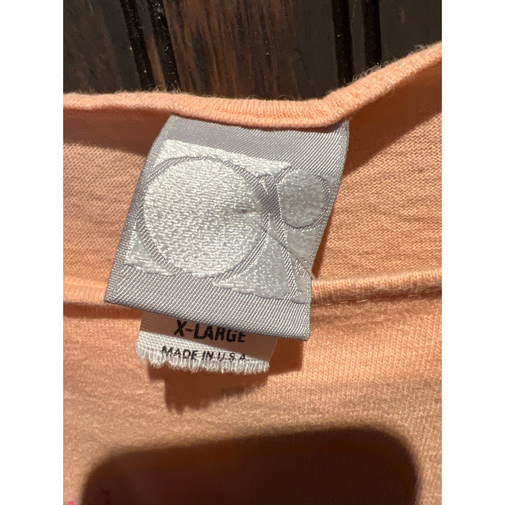 Vintage South of the Border Graphic Tank Top Peach Orange 90s Souvenir Large