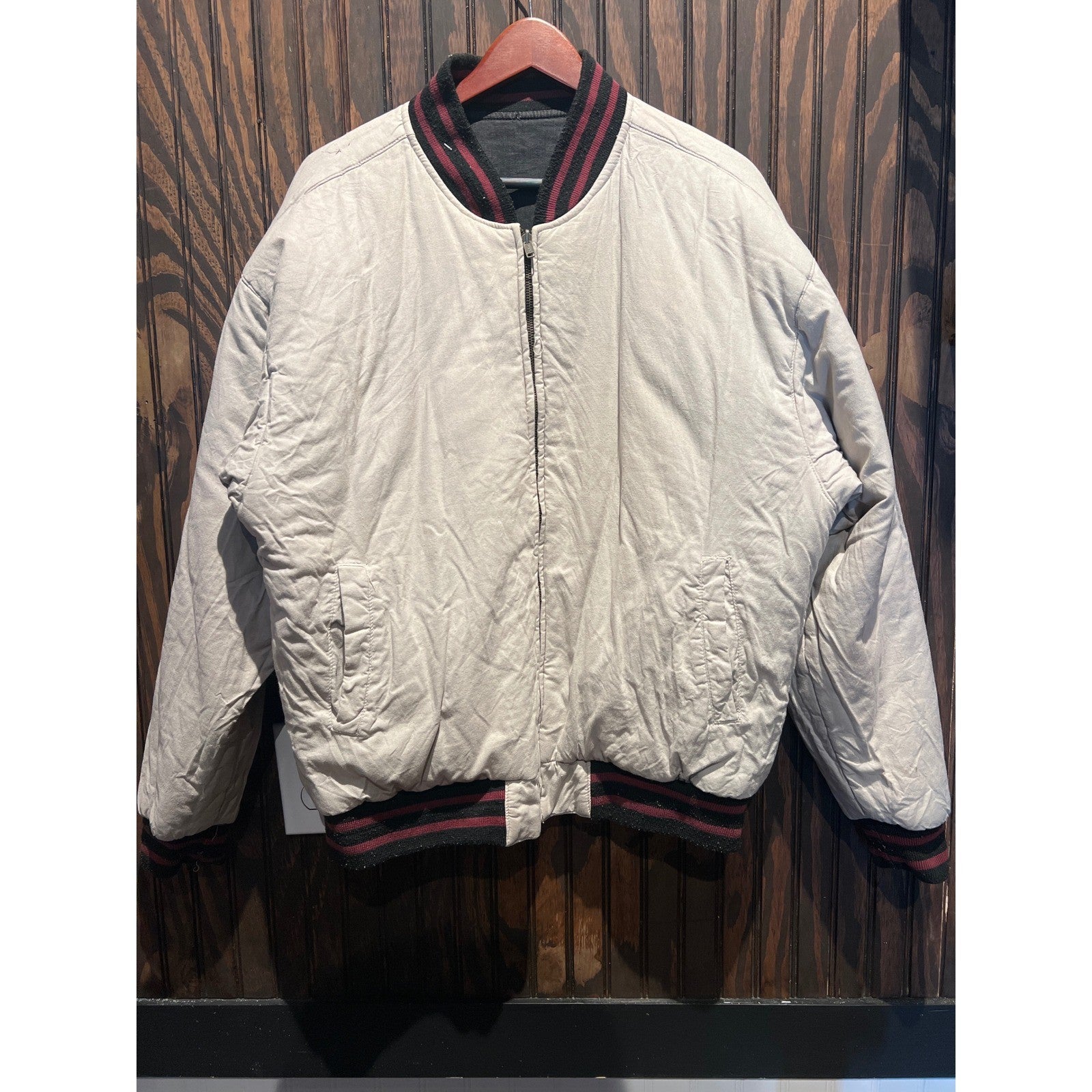 Vintage Mirage Washington Redskins Reversible Jacket Large NFL Throwbacks 82 87