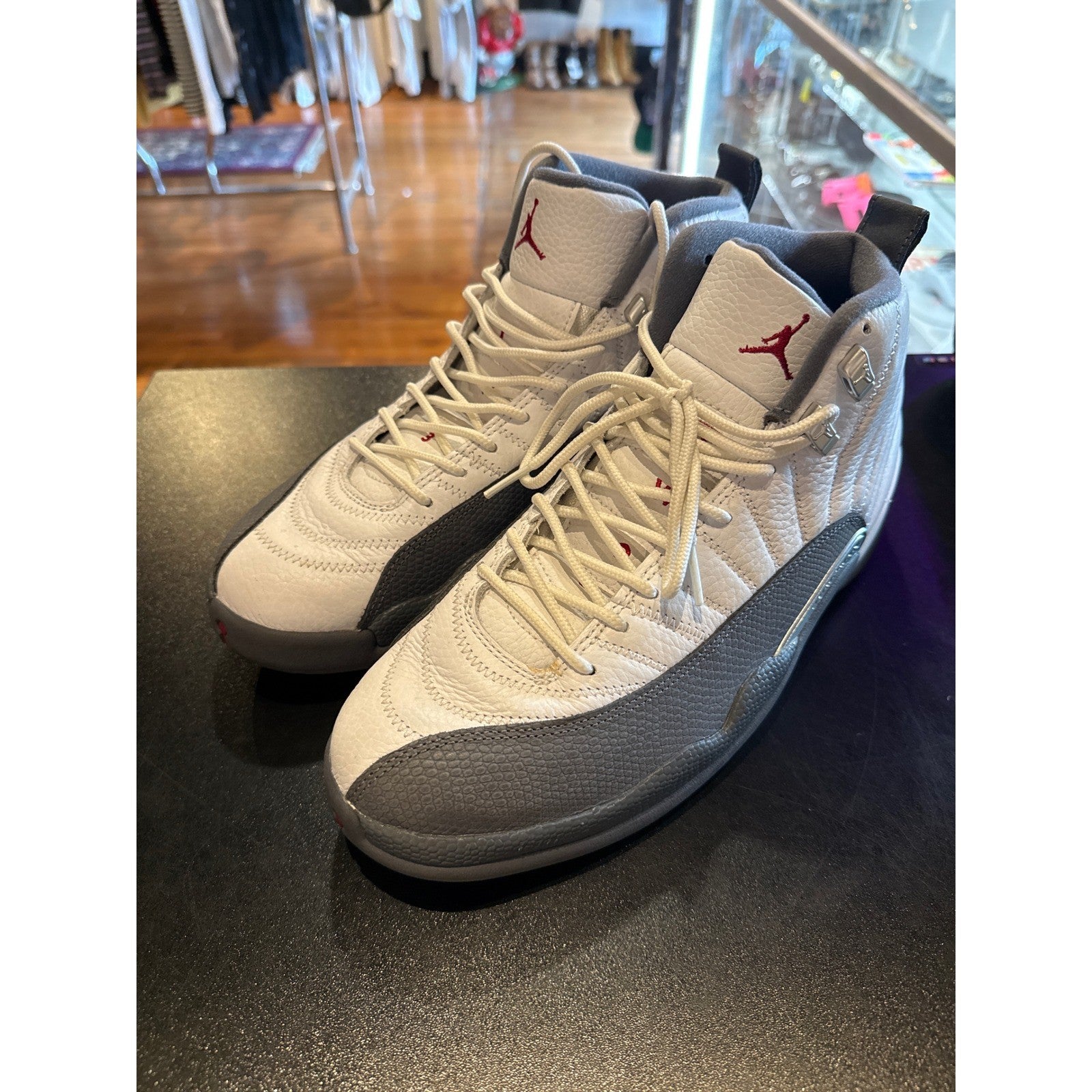 Jordan 12 Retro Stealth White Cool Grey CT8013-015 Mens Basketball Shoes