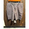 Carhartt Mens Carpenter Shorts Cut Off Raw Hem Gray Duck Canvas Utility 38 Waist