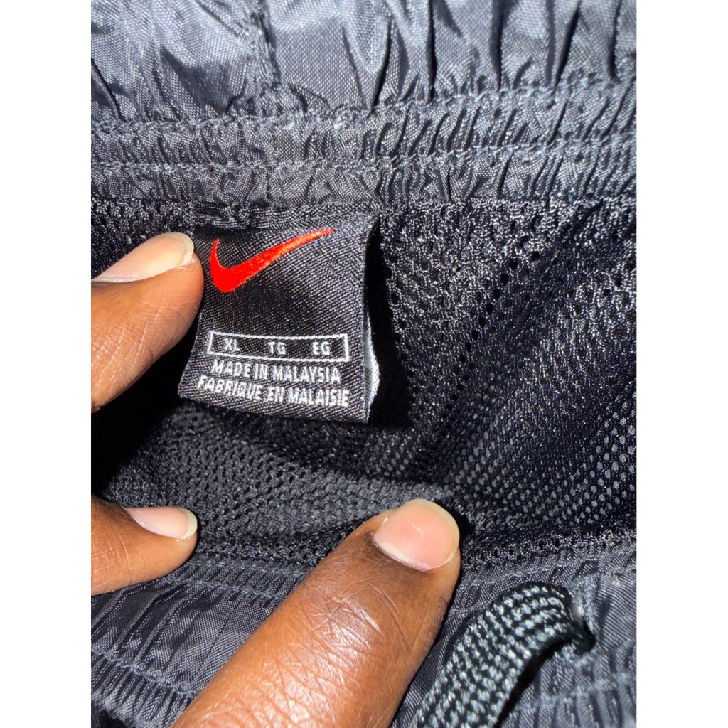 Nike Mens Navy Blue Windbreaker Track Pants Elastic Waist Athletic Joggers XL
