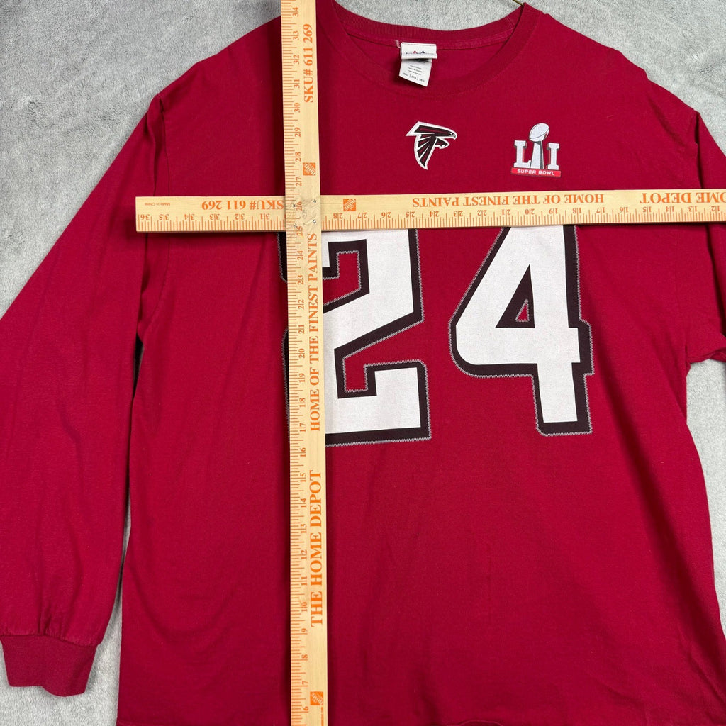 Atlanta Falcons Super Bowl LI Jersey T Shirt Matt Ryan 24 Majestic Red 2XL