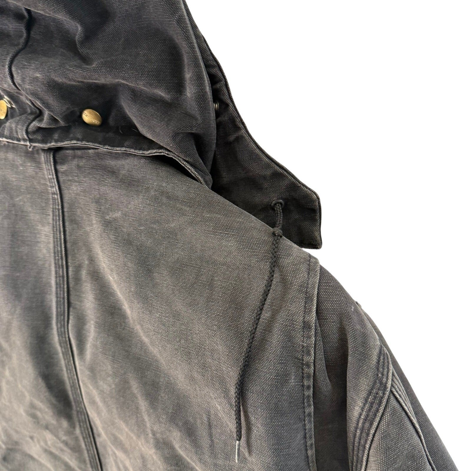 Carhartt Arctic Canvas Jacket Union Workwear C26 MOS Detachable Hood XL