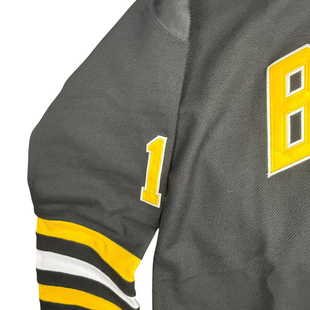 Boston Hockey Jersey Black Yellow Number 18 Happy Gilmore Men's XXL
